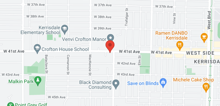 map of 2 2818 W 41ST AVENUE